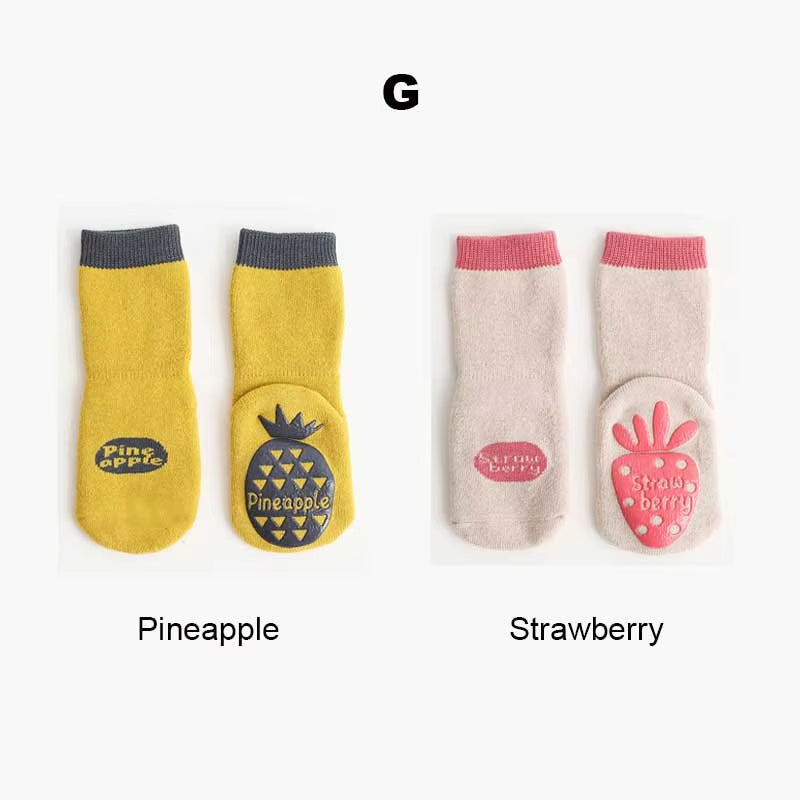 Winter Baby Thermal Non Slip Socks for Girl Boy Children Cotton Sock Newborn Toddler Home Thick Sock Infant Anti-Slip Sleep Sock