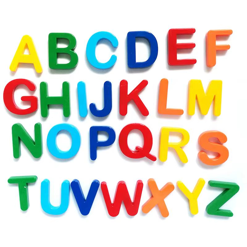 Kids Magnetic Learning Alphabet Letters Plastic Refrigerator Stickers Toddlers Kids Learning Spelling Counting Educational Toys