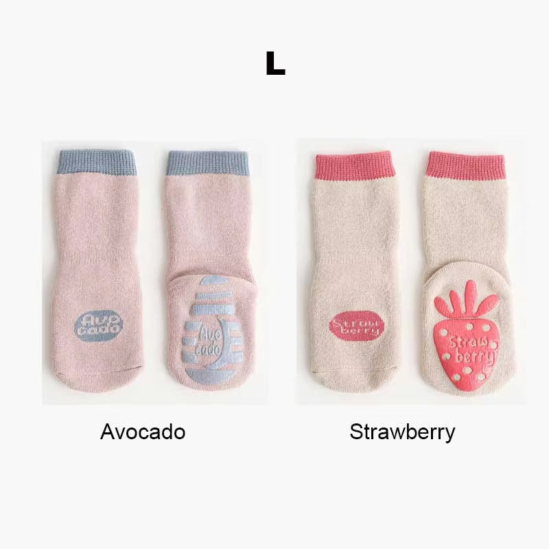 Winter Baby Thermal Non Slip Socks for Girl Boy Children Cotton Sock Newborn Toddler Home Thick Sock Infant Anti-Slip Sleep Sock