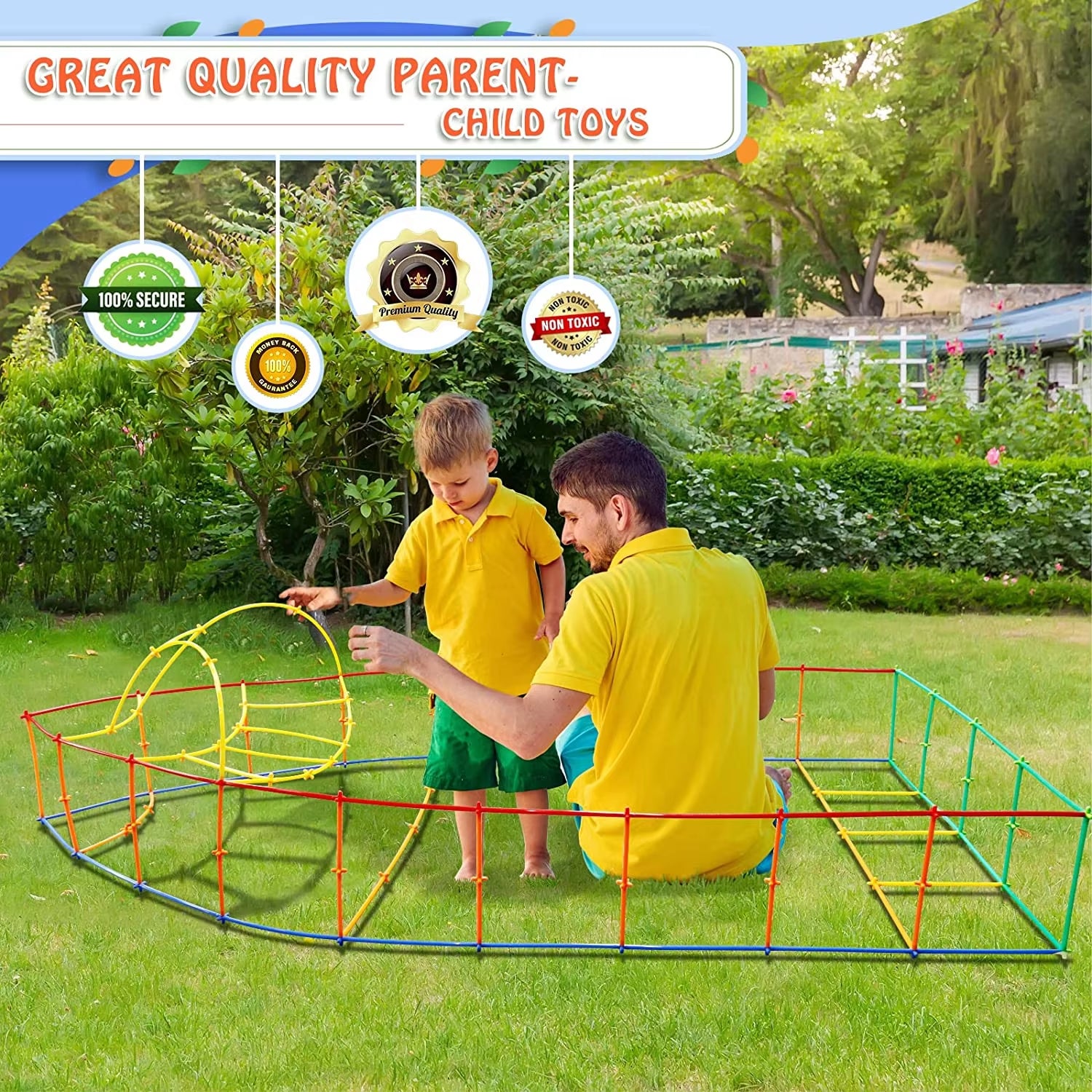 STEM Construction Toys 800 Pieces Straw Toys Plastic Indoor and Outdoor Toys Building Blocks Toys Educational Montessori Toy