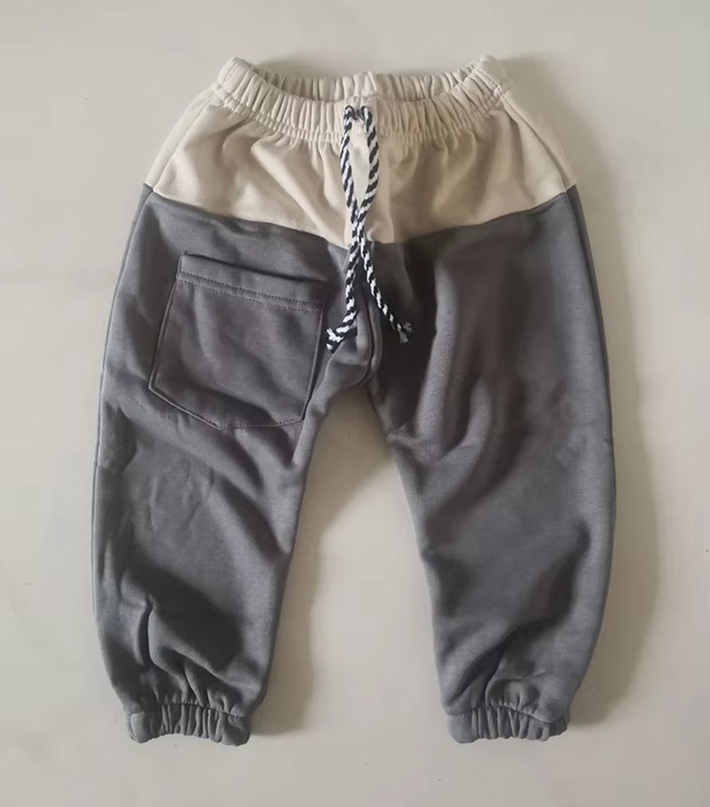 Children Spring Autumn Cotton Clothes Kids Pants for Baby Boys Trousers Girl Pants Make up Layer Patchwork Cotton