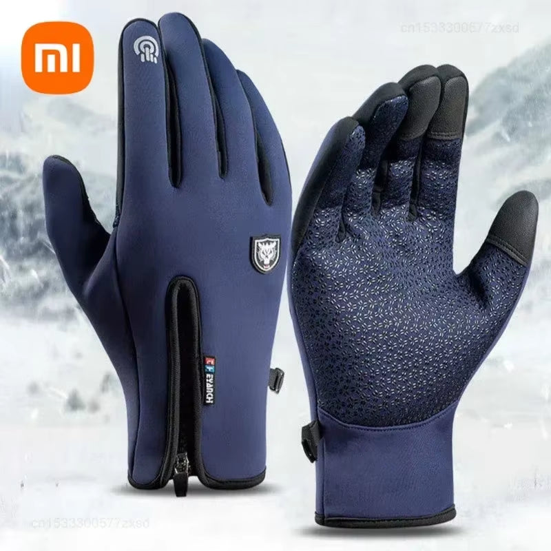 Xiaomi Winter Thermal Gloves Waterproof Windproof Outdoor Sports Warm Cycling Gloves Ski Finger Touch Screen Gloves Men Women