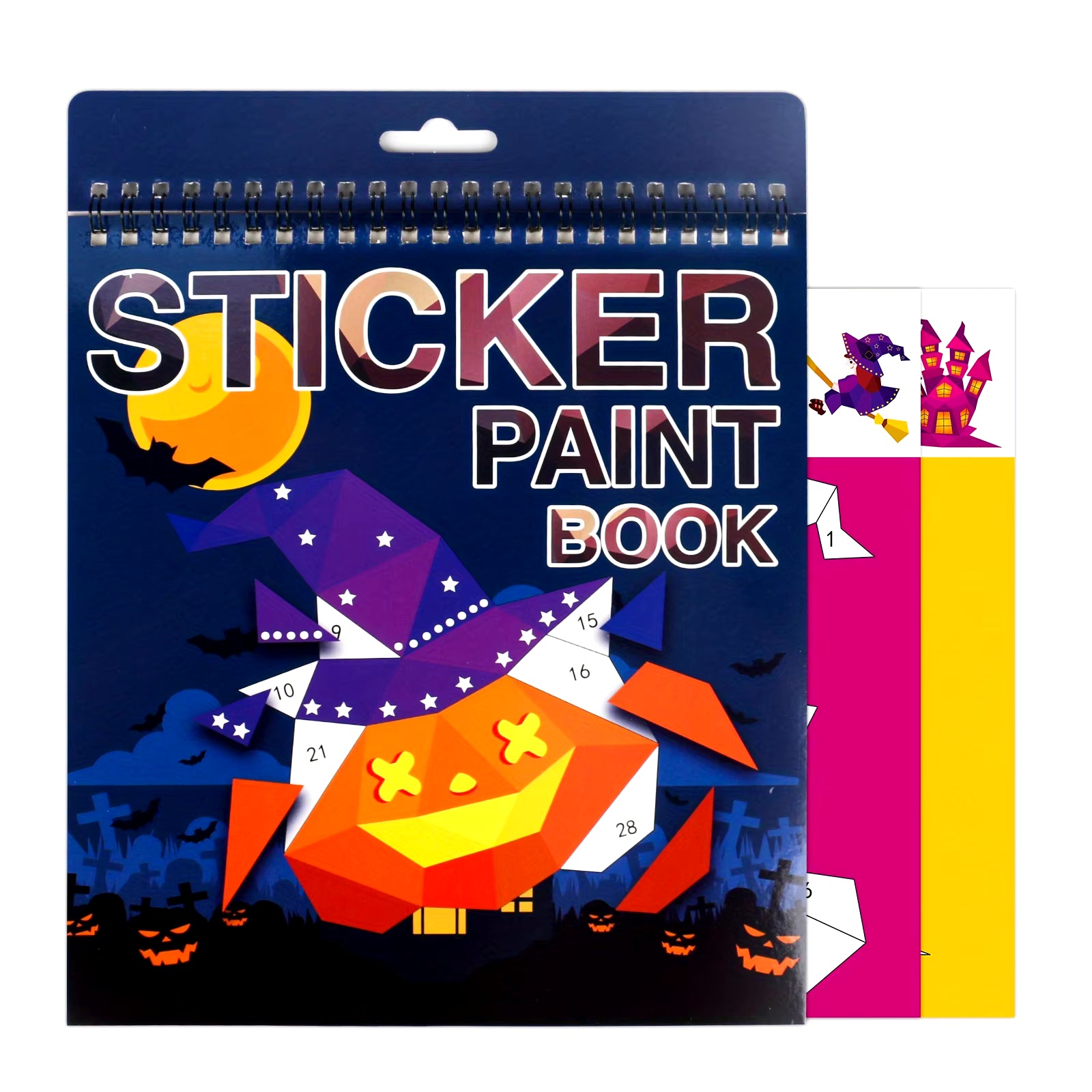 1PCS Sticker Book Crafts for Kids Ages 4-8, Sticker by Number for Brain Games,Gifts,Travel Toy