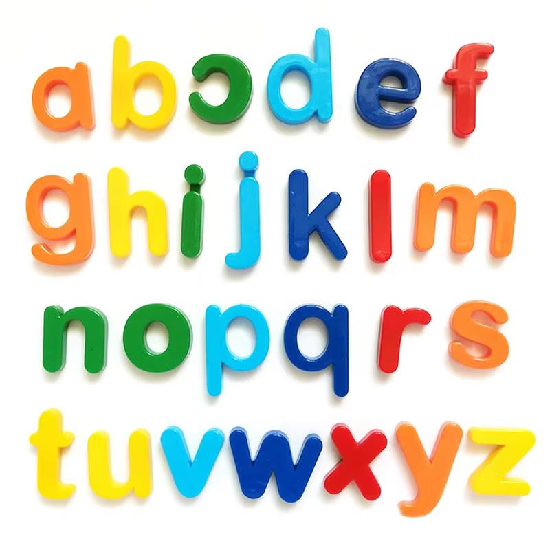 Kids Magnetic Learning Alphabet Letters Plastic Refrigerator Stickers Toddlers Kids Learning Spelling Counting Educational Toys