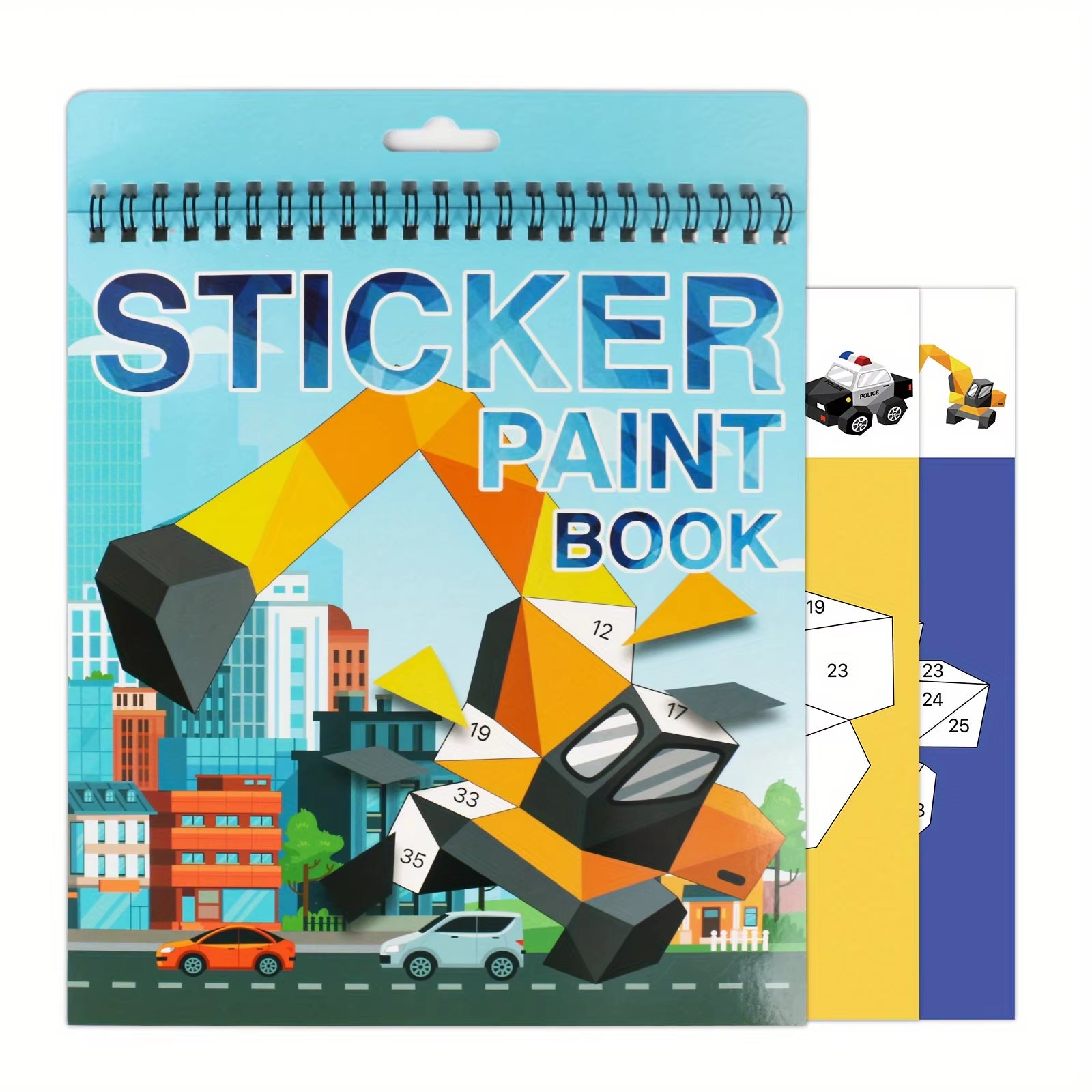 1PCS Sticker Book Crafts for Kids Ages 4-8, Sticker by Number for Brain Games,Gifts,Travel Toy