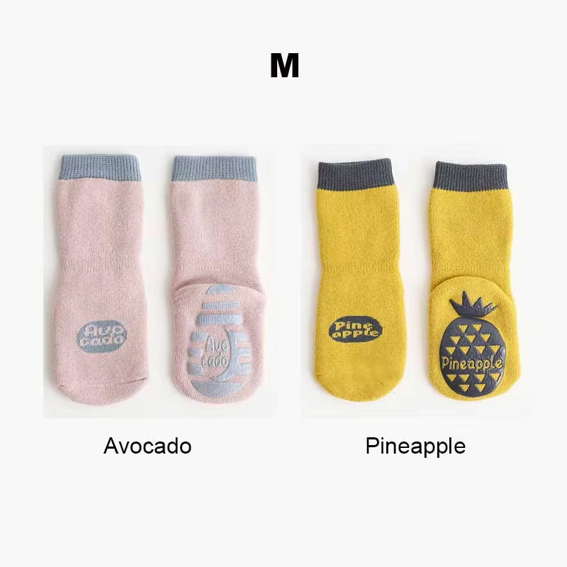 Winter Baby Thermal Non Slip Socks for Girl Boy Children Cotton Sock Newborn Toddler Home Thick Sock Infant Anti-Slip Sleep Sock