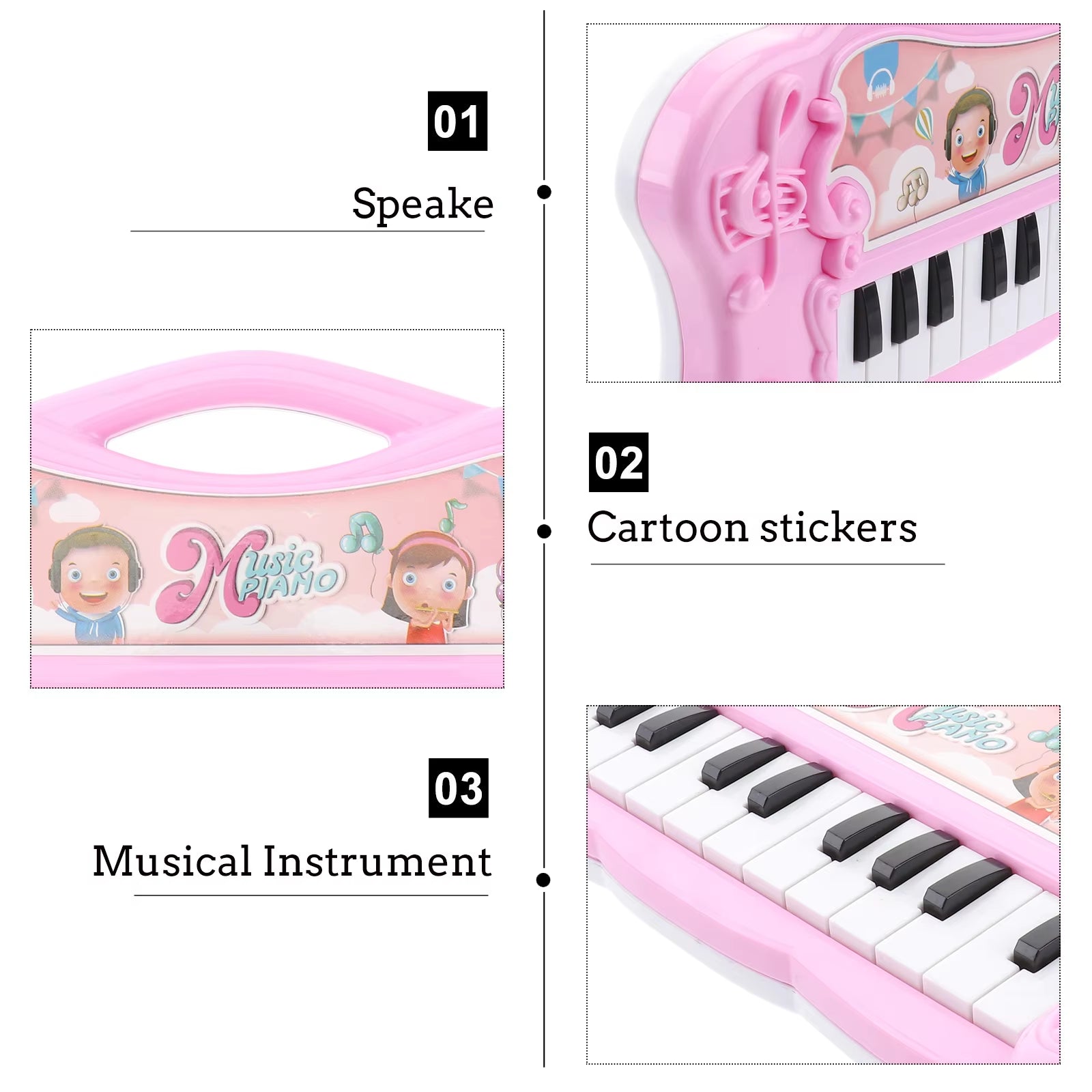 Piano Toy Keyboard Toddler Kids Electronic Musical Toys Music Educational Early Mini Children Instruments Instrument Infant