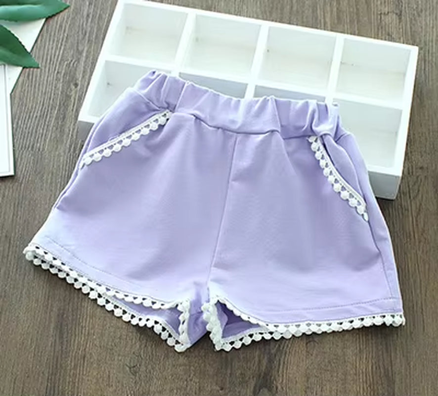 Children Pants Toddler Kids Summer Trousers Clothes for Baby Girls Shorts