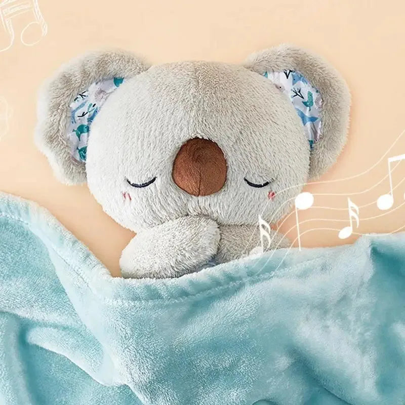 Kawaii Koala Baby Sleeping Companion Sound Soothing Musical Plush Toy and Light Doll Breathing Motion Koala Bear Toys Gifts