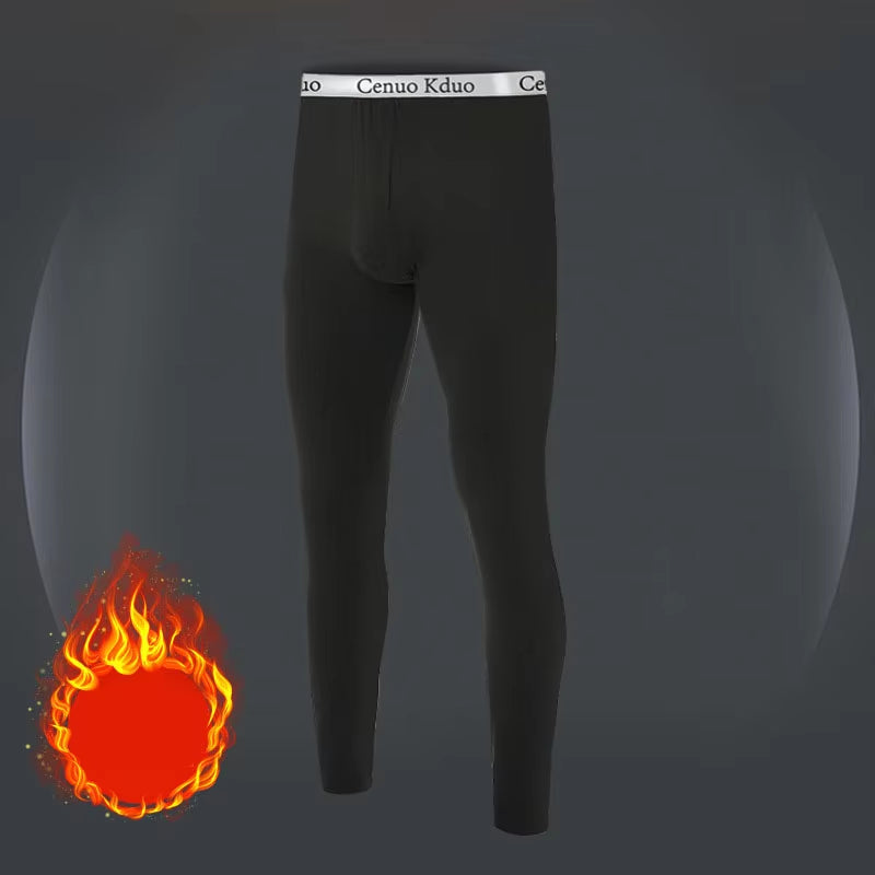 Men Long Johns Thermal Skin-Friendly Underwear Winter Warm Long Pants Male Soft Elastic Large Size Leggings Comfortable Tights