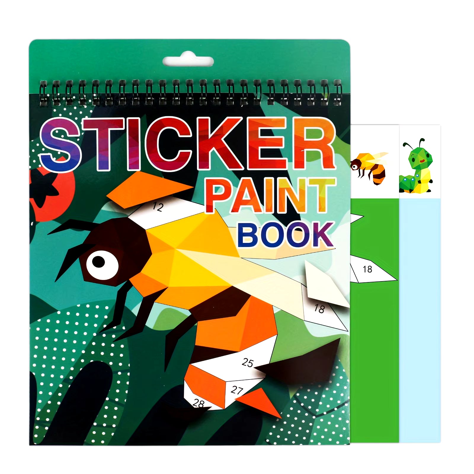 1PCS Sticker Book Crafts for Kids Ages 4-8, Sticker by Number for Brain Games,Gifts,Travel Toy