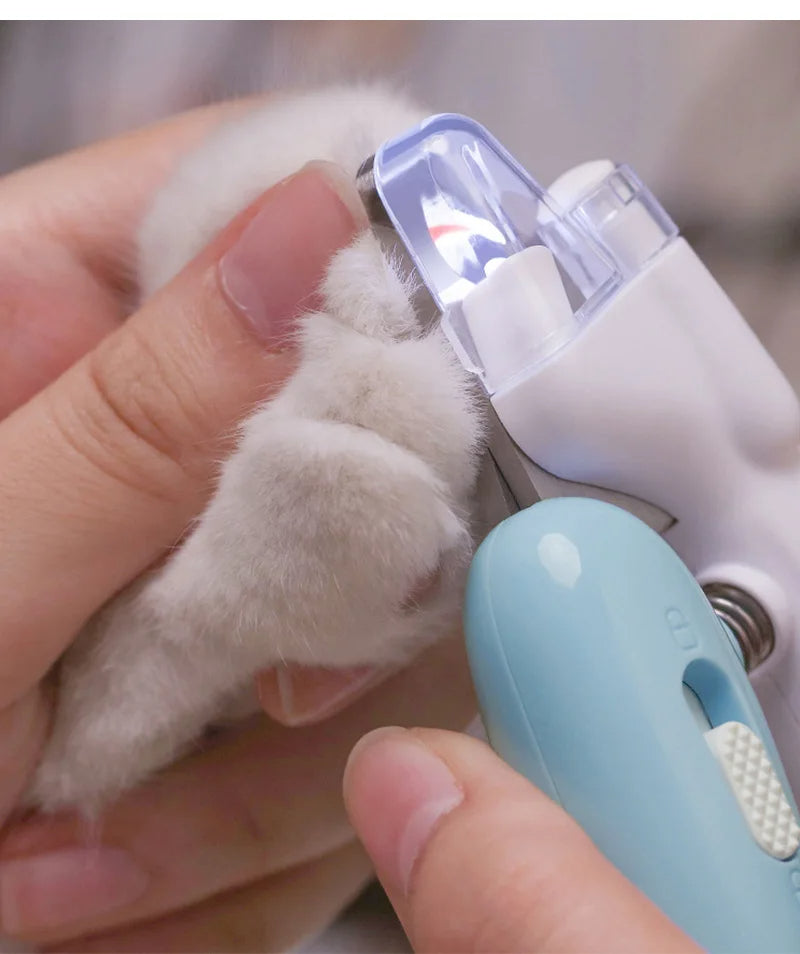 Pet Nail Clippers Dog Nail Clippers Cat Nail Clippers LED Electric Nail Grinder Pet Supplies LED Light Pet Nail Clippers