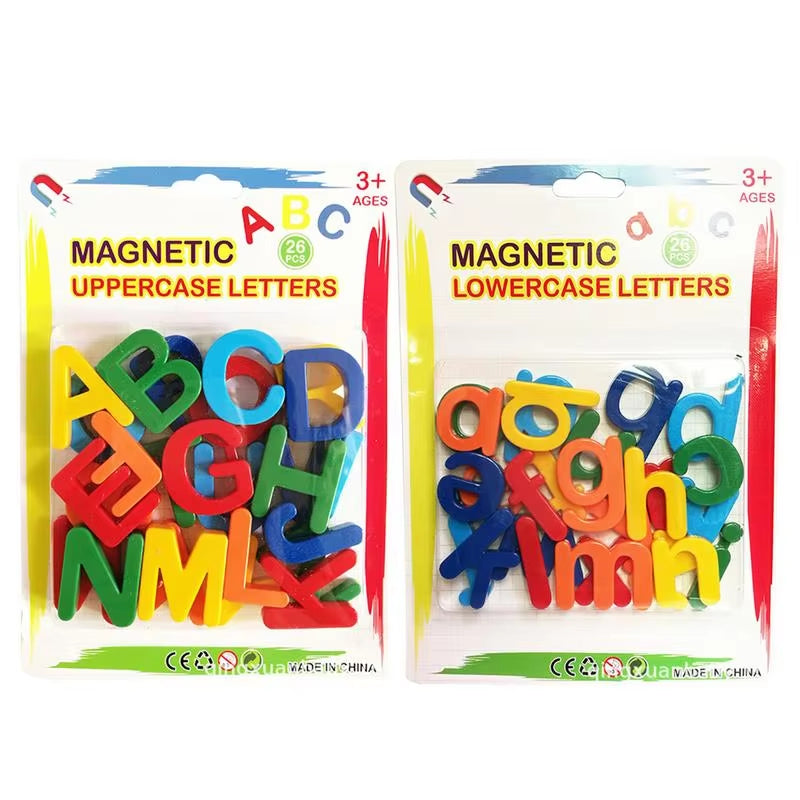 Kids Magnetic Learning Alphabet Letters Plastic Refrigerator Stickers Toddlers Kids Learning Spelling Counting Educational Toys