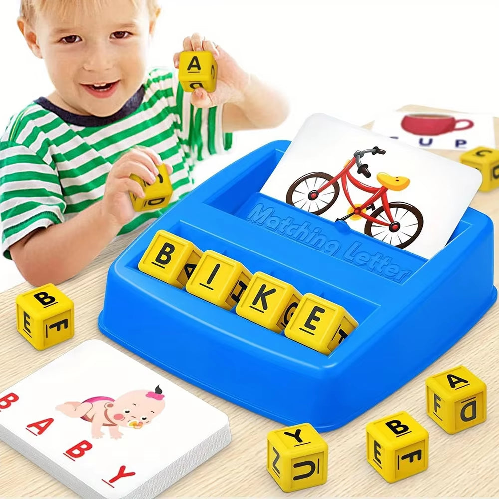 English Spelling Alphabet Toys Educational Games Cards Educational Literacy Fun Early Education Spelling Toys Children'S Gifts