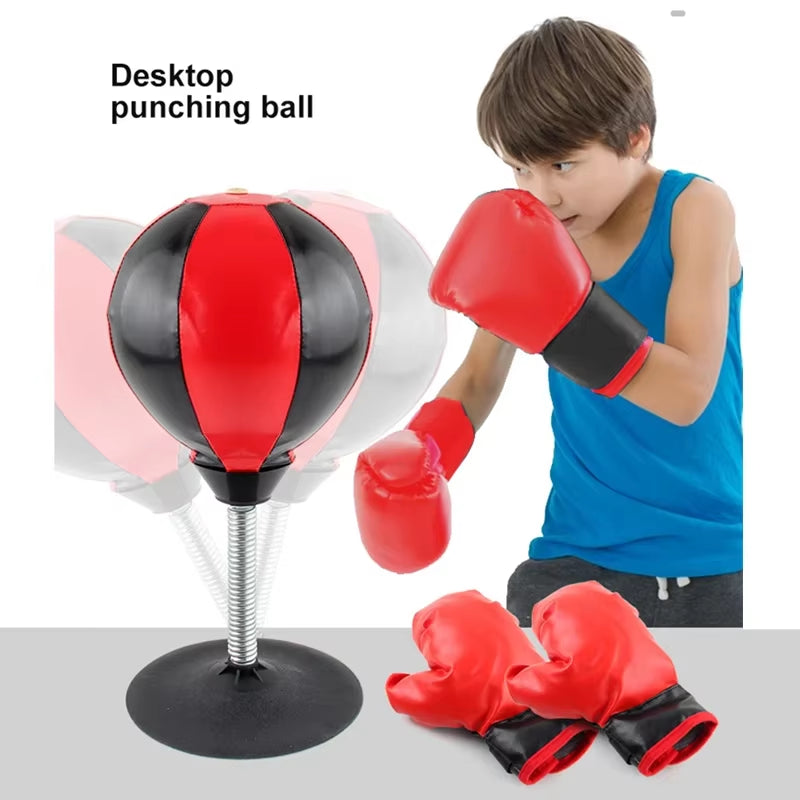 Punching Bag Height Adjustable Kids Boxing Bag Speed Bag for Training, Boxing Equipment, Stress Relief & Fitness Gifts for Boys